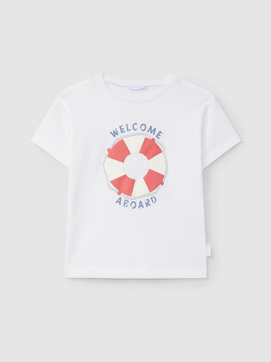 Camiseta “welcome aboard”