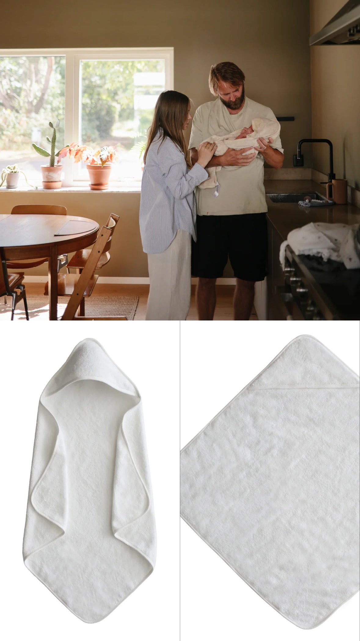 Organic Cotton Baby Hooded Towel