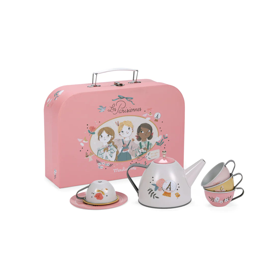 Suitcase - New Tea Party Metal Set The Parisiennesk