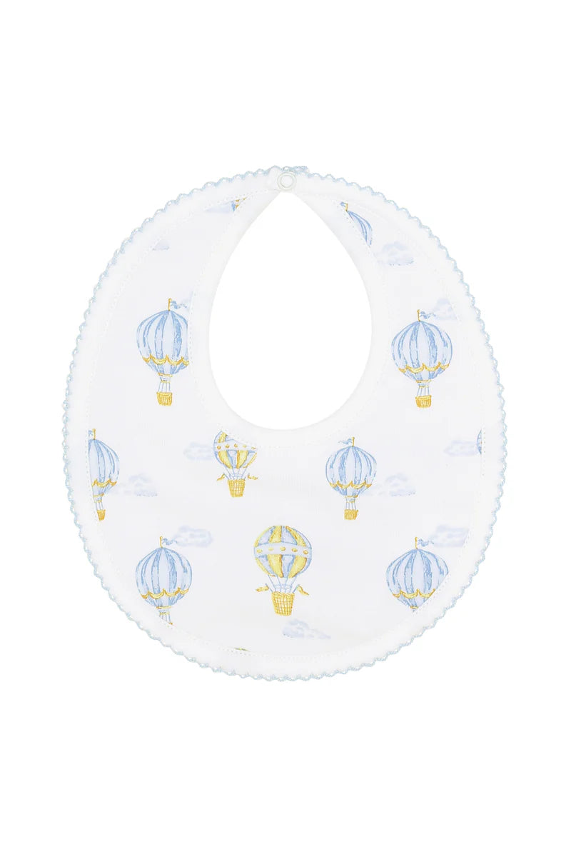 Blue Balloons Print Bib