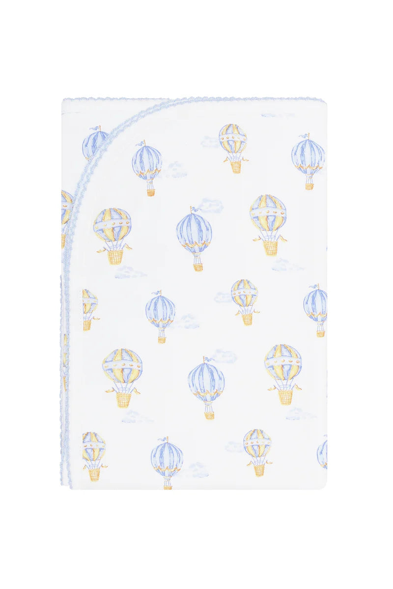 Blue Balloons Print Blanket