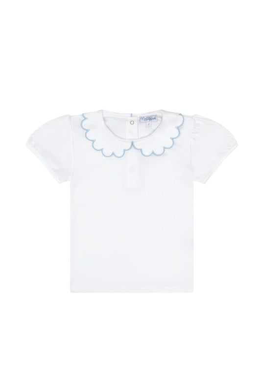 Nella Scallops Short Sleeve Tee