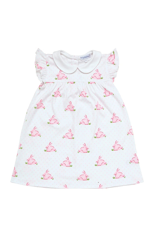 Pink Bunny Ruffle Playtime Dress