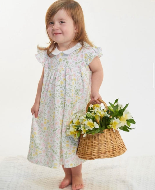 Berry Wildflowers Ruffle Playtime Dress